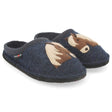 Haflinger Womens Poni Wool Slippers  -  36 / Captains Blue