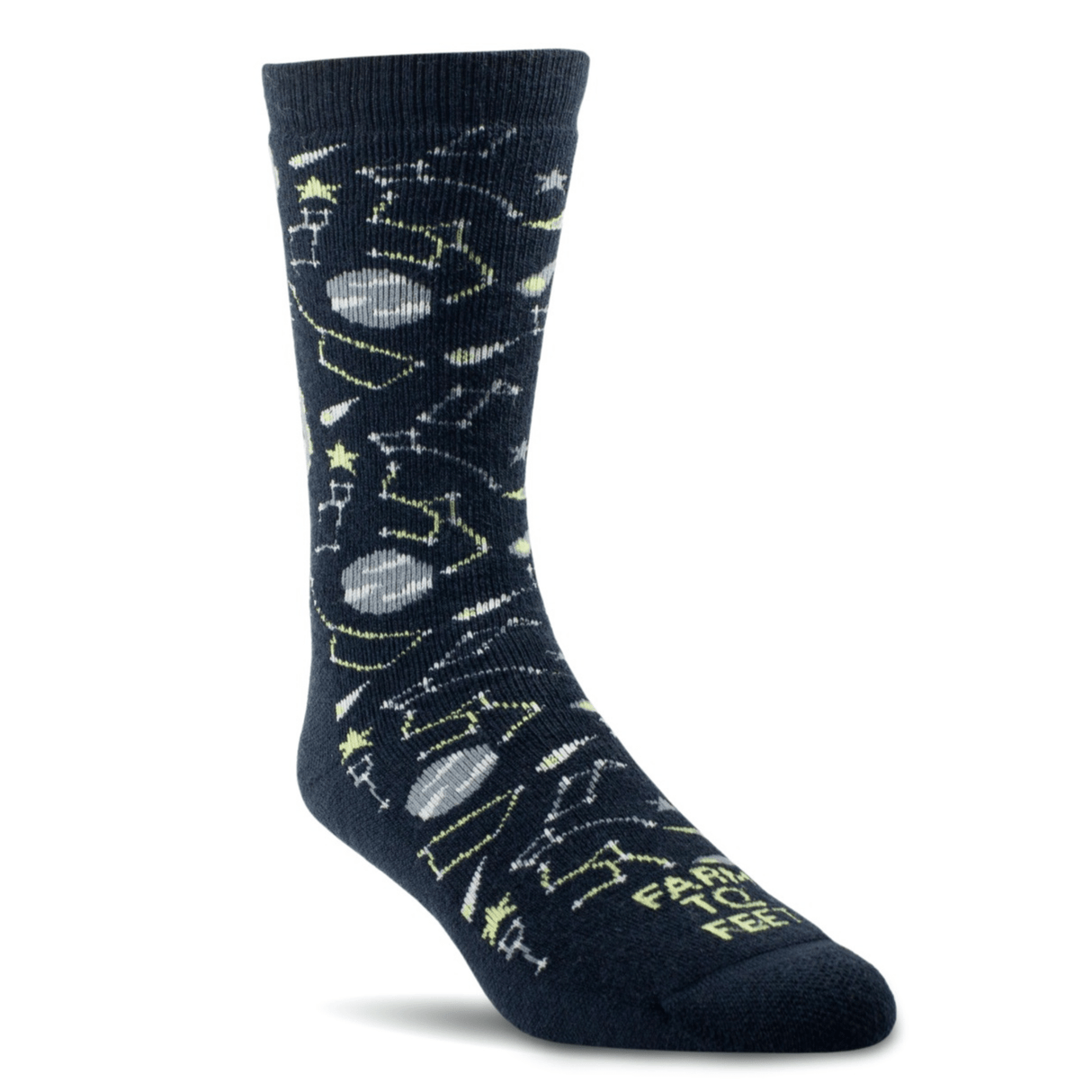 Farm to Feet Arco Everyday Full Cushion Crew Socks  -  Small / Total Eclipse