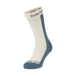 Sealskinz Starston Waterproof Cold Weather Mid Length Socks  -  Small / Cream