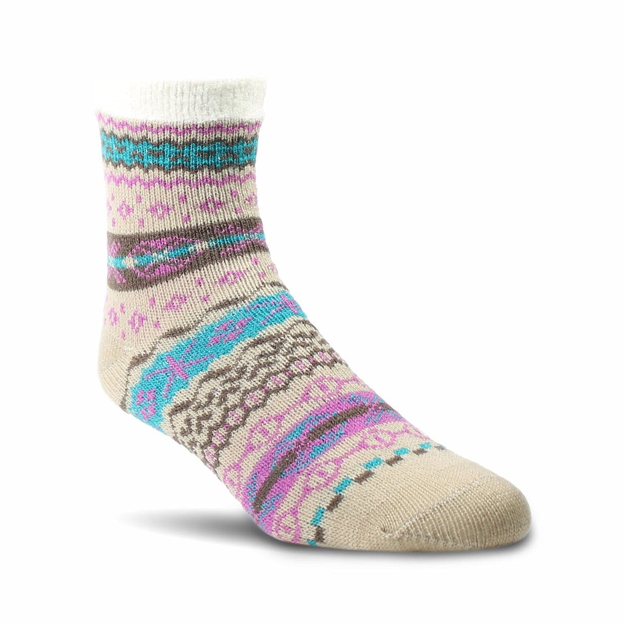 Woolrich Double Layer Winter Isle Socks  -  One Size Fits Most / Tan