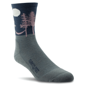 Farm to Feet Asheville Trail Light Cushion 3/4 Crew Socks  -  Medium / Dark Shadow