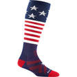 Darn Tough Kids Captain Stripes Jr Over-The-Calf Lightweight Ski & Snowboard Socks  -  Small / Stars and Stripes