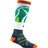 Darn Tough Kids Pow Cow Over-The-Calf Midweight Ski & Snowboard Socks  -  Small / Green