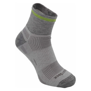 Wrightsock Run Reflective Mini Crew Anti-Blister Socks  -  Small / Light Gray