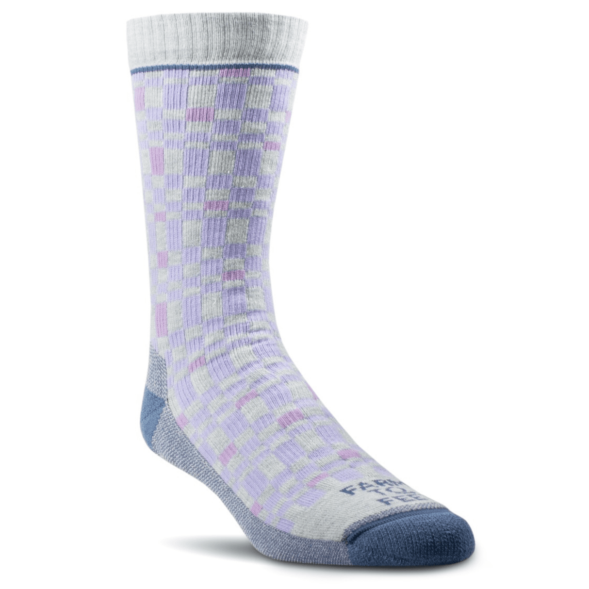 Farm to Feet Seattle Full Cushion Crew Socks  -  Medium / Silver