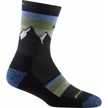 Darn Tough Womens Sunset Ledge Micro Crew Lightweight Hiking Socks  -  Medium / Charcoal