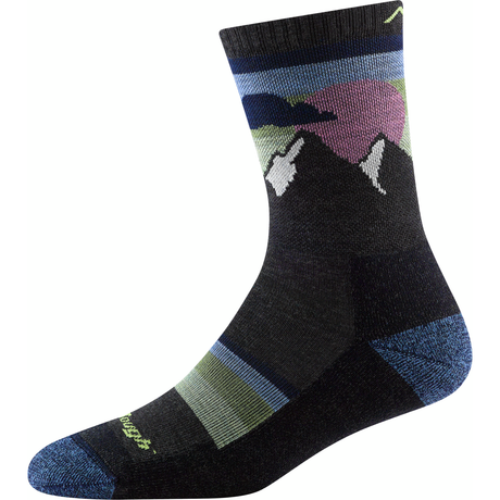 Darn Tough Womens Sunset Ledge Micro Crew Lightweight Hiking Socks  - 