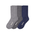 Pacas Womens Lightweight Alpaca Crew 3-Pack Socks  -  Small/Medium / Gray/Charcoal/Navy