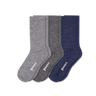 Pacas Womens Lightweight Alpaca Crew 3-Pack Socks  -  Small/Medium / Gray/Charcoal/Navy