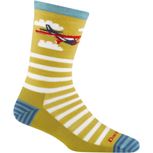 Darn Tough Womens Animal Haus Crew Lightweight Lifestyle Socks - Clearance  -  Small / Buttercup