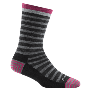 Darn Tough Womens Morgan Crew Lightweight Lifestyle Socks  -  Small / Charcoal