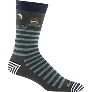 Darn Tough Mens Animal Haus Crew Lightweight Lifestyle Socks - Clearance  -  Medium / Forest