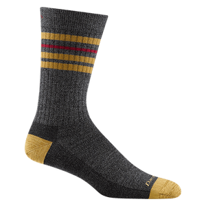 Darn Tough Mens Letterman Crew Lightweight Lifestyle Socks  -  Medium / Charcoal