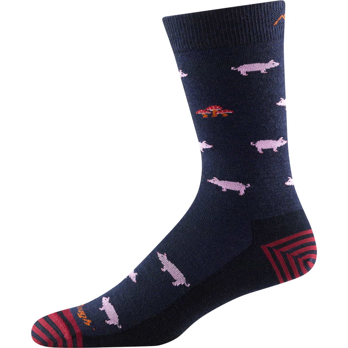 Darn Tough Mens Truffle Hog Crew Lightweight Lifestyle Socks  - 