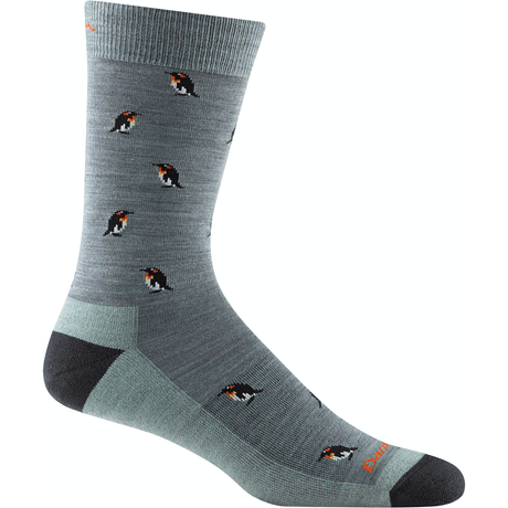 Darn Tough Mens Panda-monium Crew Lightweight Lifestyle Socks - Clearance  -  X-Large / Seafoam