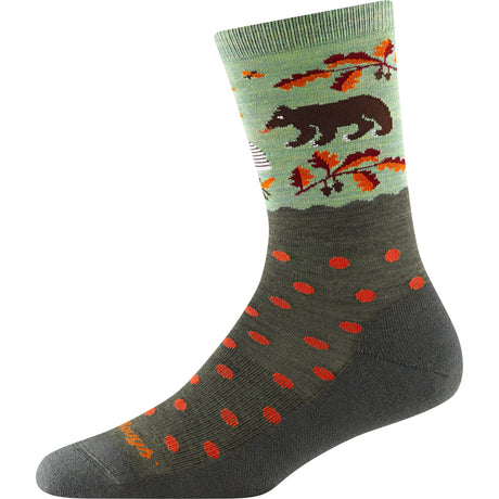 Darn Tough Womens Wild Life Crew Lightweight Lifestyle Socks - Clearance  - 