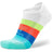 Balega Hidden Comfort No Show Tab Socks - Clearance  -  Large / White/Retro Brights