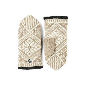 Hestra Nordic Wool Mittens  -  6 / Beige/Off-White