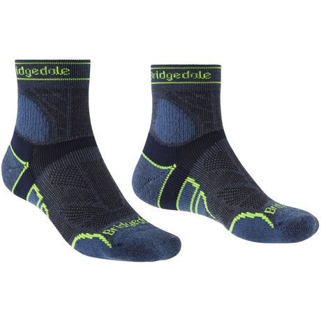 Bridgedale Mens Lightweight T2 Merino Sport 3/4 Crew Socks  -  Medium / Blue