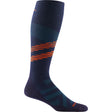 Darn Tough Mens Pennant RFL Over-the-Calf Ultra-Lightweight Ski & Snowboard Socks  -  Medium / Eclipse