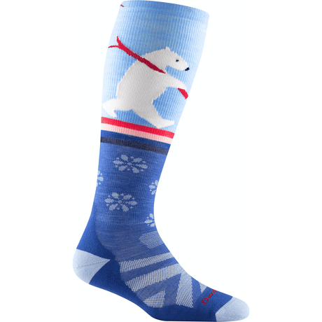 Darn Tough Womens Due North Over-the-Calf Midweight Ski & Snowboard Socks  -  Small / Stellar