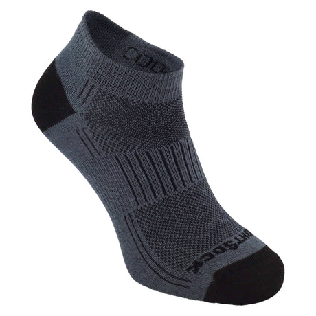 Wrightsock Double-Layer Coolmesh II Lightweight Lo Socks  -  Small / Gray