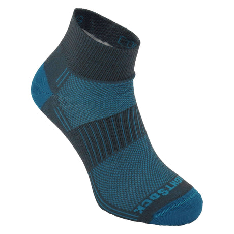 Wrightsock Coolmesh II Quarter Socks  -  Small / Ash Turquoise