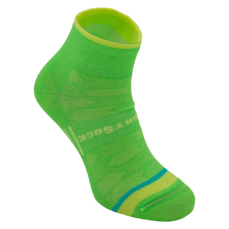 Wrightsock Coolmesh II Quarter Socks  -  Small / Key Lime