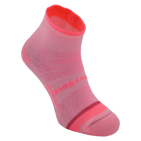 Wrightsock Coolmesh II Quarter Socks  -  Small / Strawberry Pink