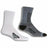 Wrightsock Coolmesh II Crew 2-Pack Socks - Clearance  -  Small / White/Grey