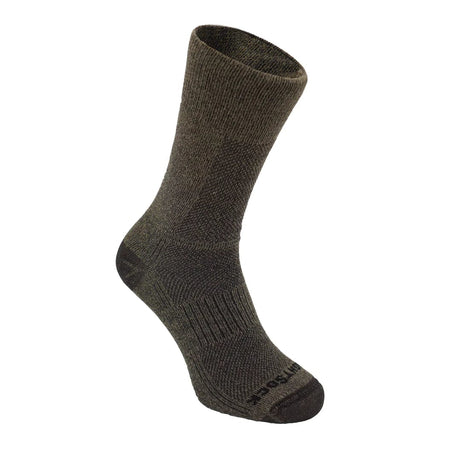 Wrightsock Coolmesh II Crew Socks  -  Small / Khaki Twist