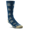 Farm to Feet Mens Cokeville Medium Cushion Socks  -  Medium / Denim Blue