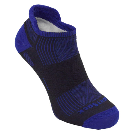 Wrightsock Double-Layer ECO Run No Show/Tab Socks  -  Small / Black/Royal