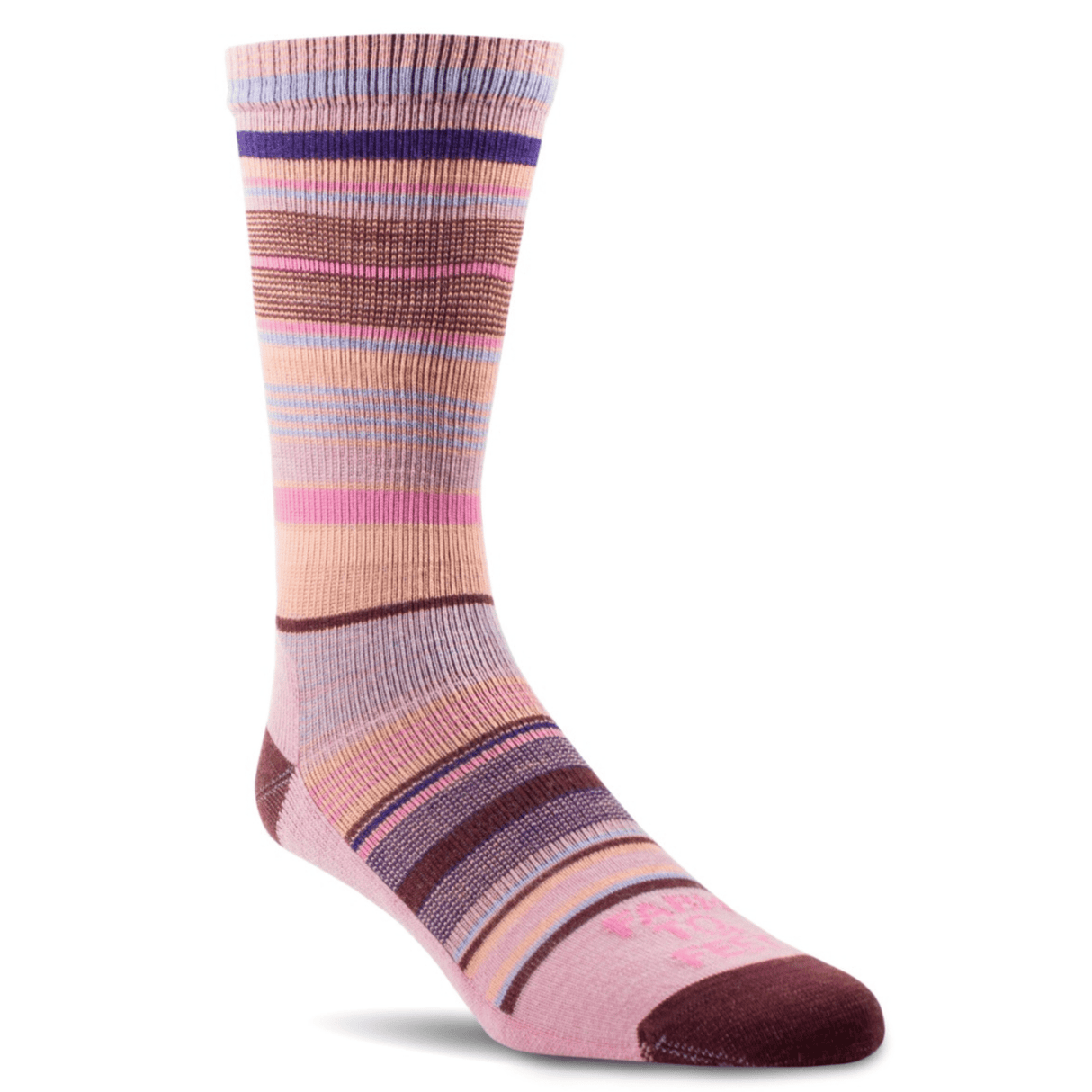 Farm to Feet Womens Ithaca Ultralight Crew Socks  -  Small / Foxglove