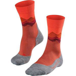 FALKE Mens TK2 Explore Trekking Crew Socks - Clearance  -  39-41 / Copper