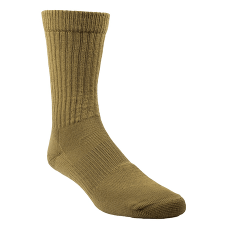 Farm to Feet Coronado Light Cushion Extended Crew Tactical Socks  -  Small / Coyote Brown