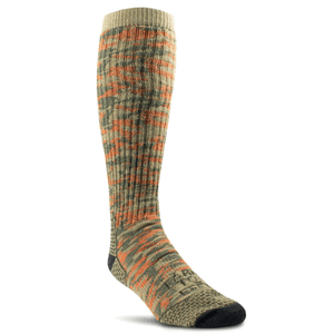 Farm to Feet Slate Mountain Camo Medium Cushion Knee-High Socks  -  Medium / Red Orange