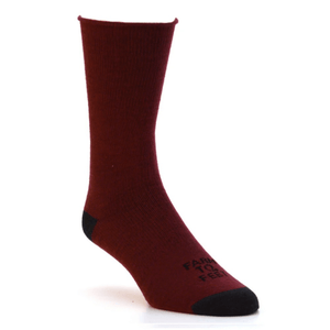 Farm to Feet Arlington Ultralight Crew Socks  -  Small / Zinfandel