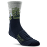 Farm to Feet Cascade Locks Light Targeted Cushion 3/4 Crew Hiking Socks  -  Small / Total Eclipse