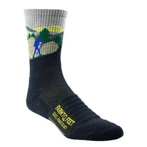 Farm to Feet Blue Ridge Hiker 3/4 Crew Socks  -  Small / Total Eclipse