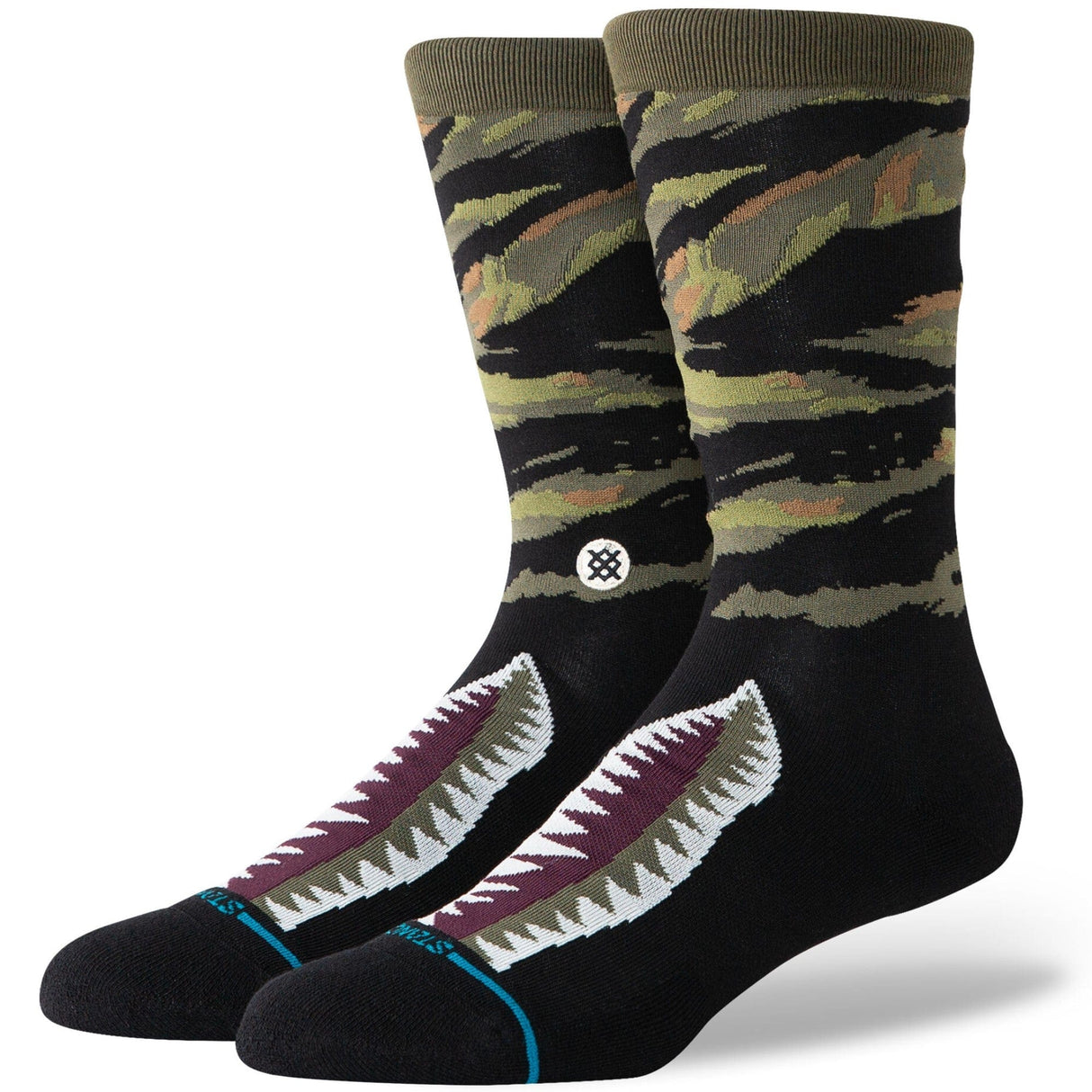 Stance Camo Warbird Crew Socks  -  Large / Camo