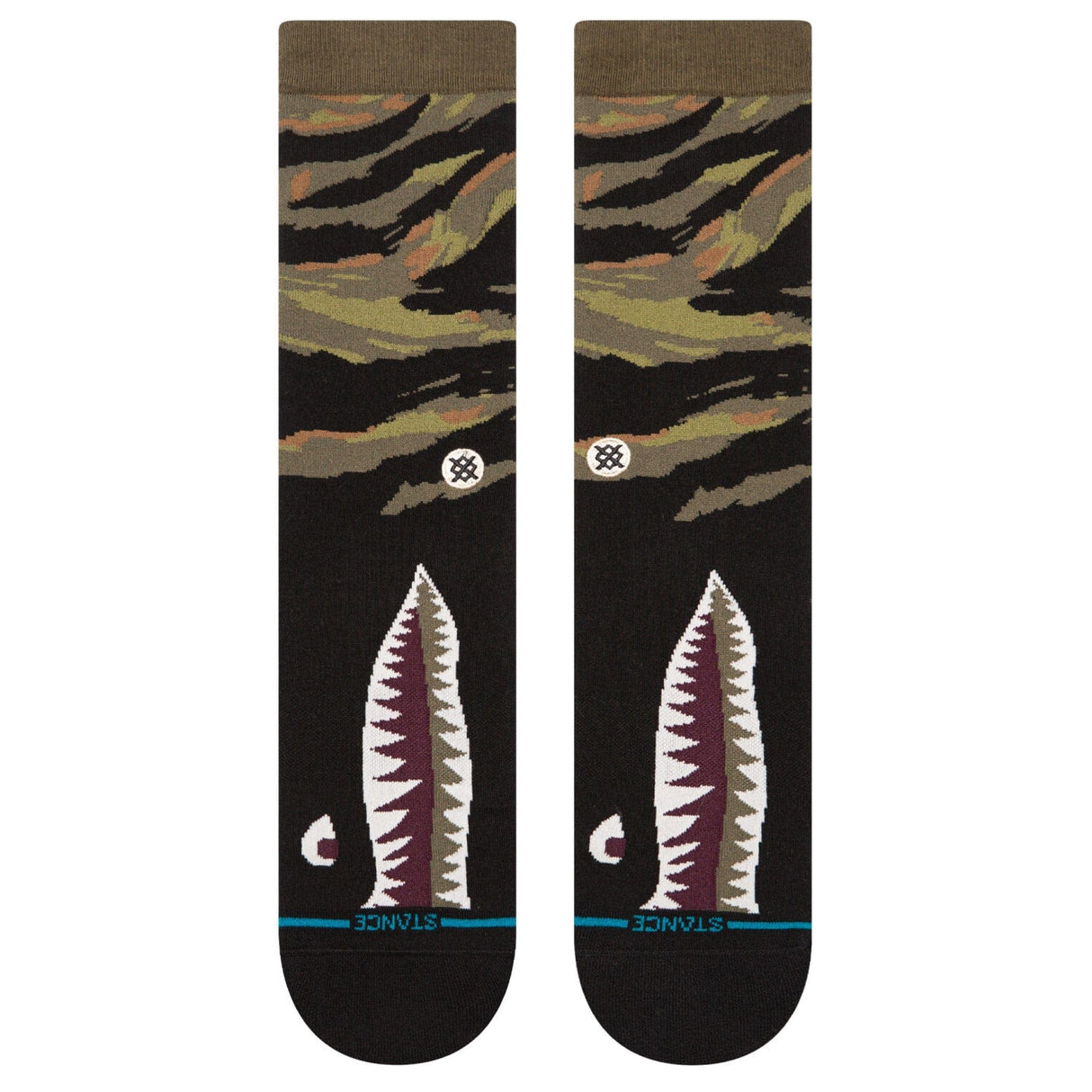 Stance Camo Warbird Crew Socks  -  Large / Camo