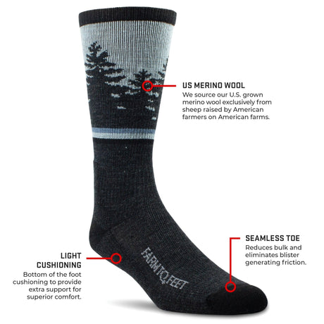 Farm to Feet Spokane Light Cushion Crew Socks  - 