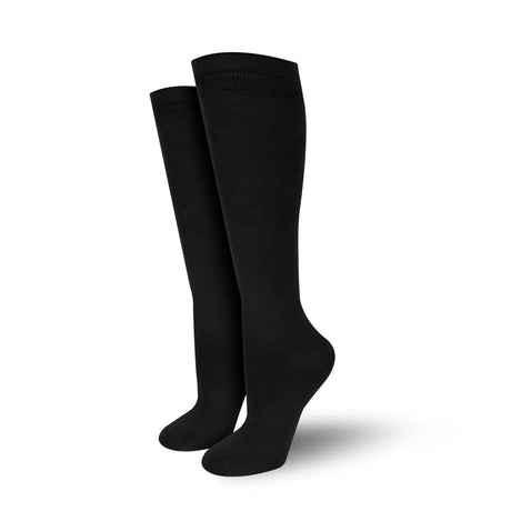 Bambukas Midnight Black Knee-High Solids Socks  -  Medium / Midnight Black