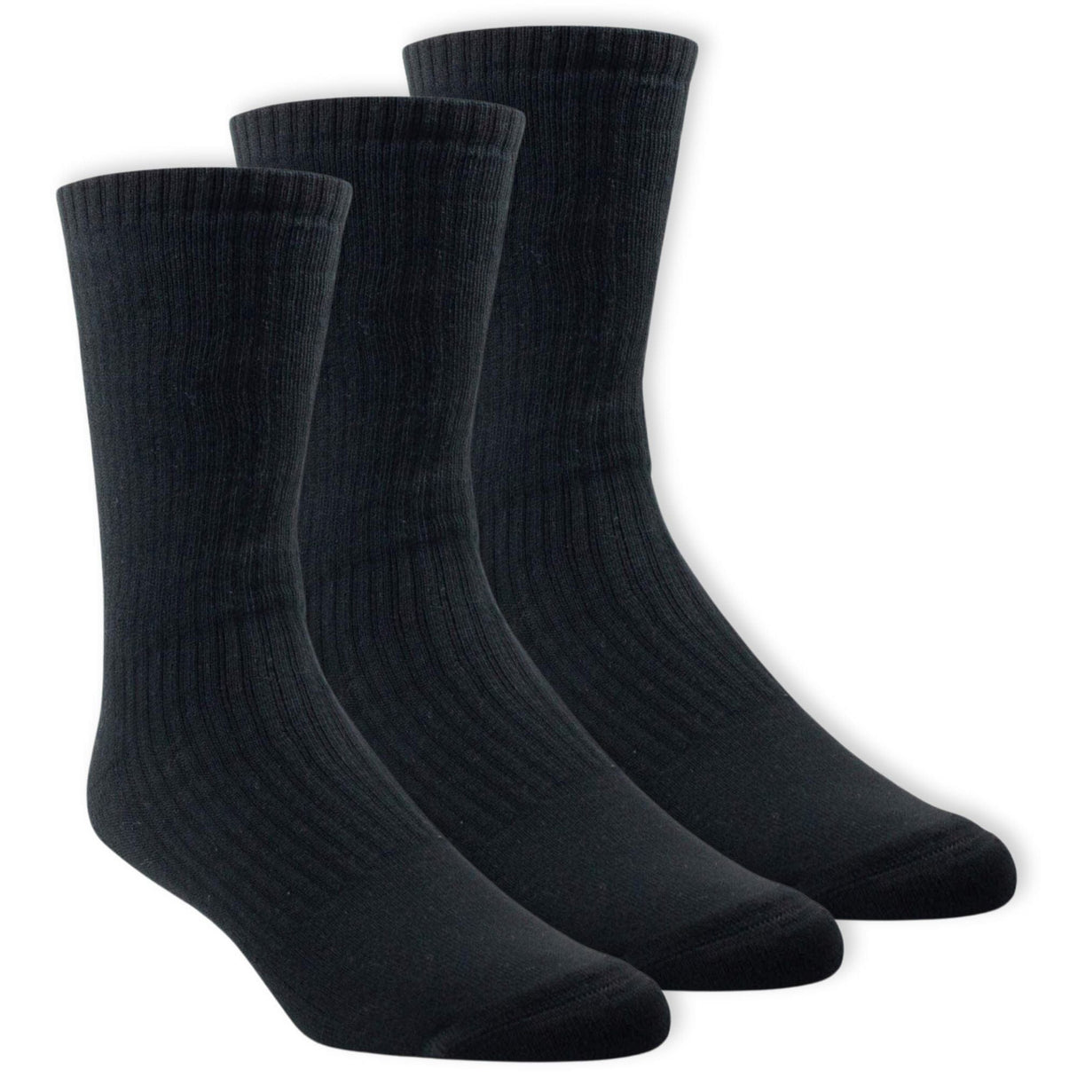 Ariat Cotton Crew 3-Pack Socks  -  Medium / Mexico Black