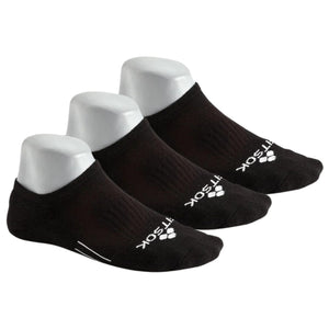 Fitsok CF2 Low Cut Cushion 3-Pack Socks  -  Small / Black