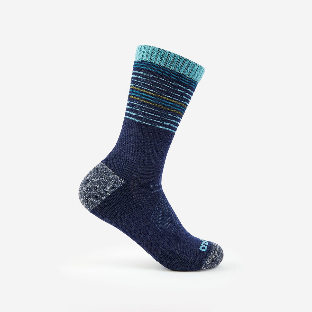 Thorlo Unisex Casual Light Cushion Mid Crew - Diamond Socks  -  Medium / Navy Midnight