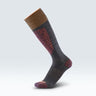 Gordini Mens Burke Over-The-Calf Ski Socks  -  Medium / Dark Gray Orange