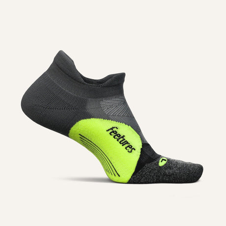 Feetures Elite Light Cushion No Show Tab Socks  -  Small / Midnight Neon