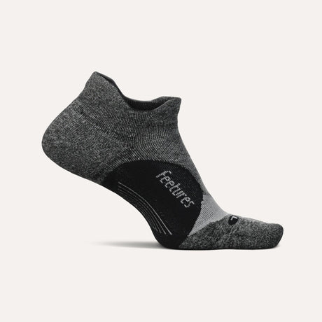 Feetures Elite Light Cushion No Show Tab Socks  -  Small / Gray